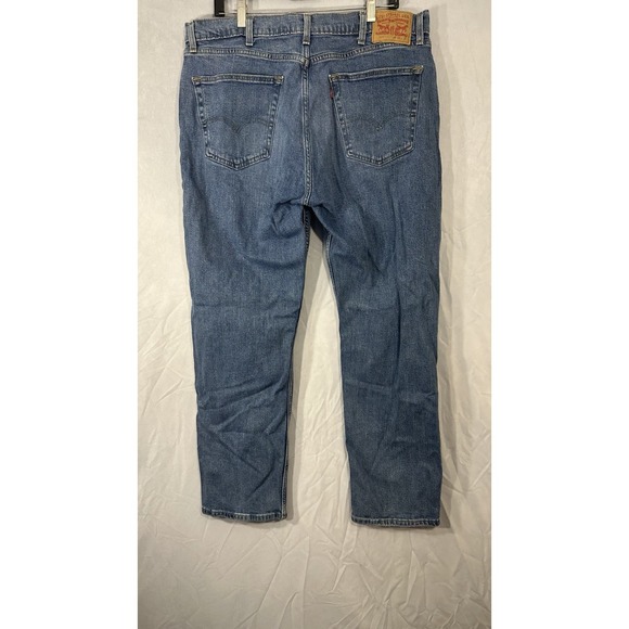 levis 505 straight leg jeans Medium Wash Blue Jeans Men's 38x31 Pants - Picture 9 of 10